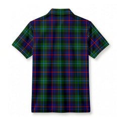 Calder Tartan Crest Birdseye Mesh Polo Shirt