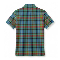 Caldwell Tartan Crest Birdseye Mesh Polo Shirt
