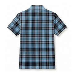 Clark Ancient Tartan Crest Birdseye Mesh Polo Shirt