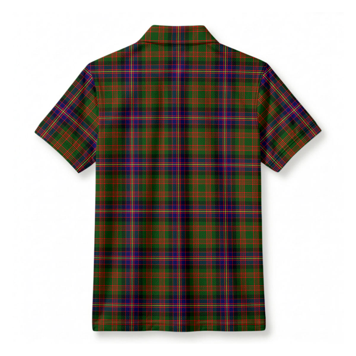 Cochrane Modern Tartan Crest Birdseye Mesh Polo Shirt