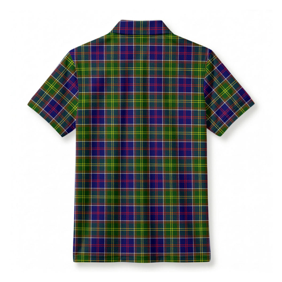 Dalrymple Tartan Crest Birdseye Mesh Polo Shirt