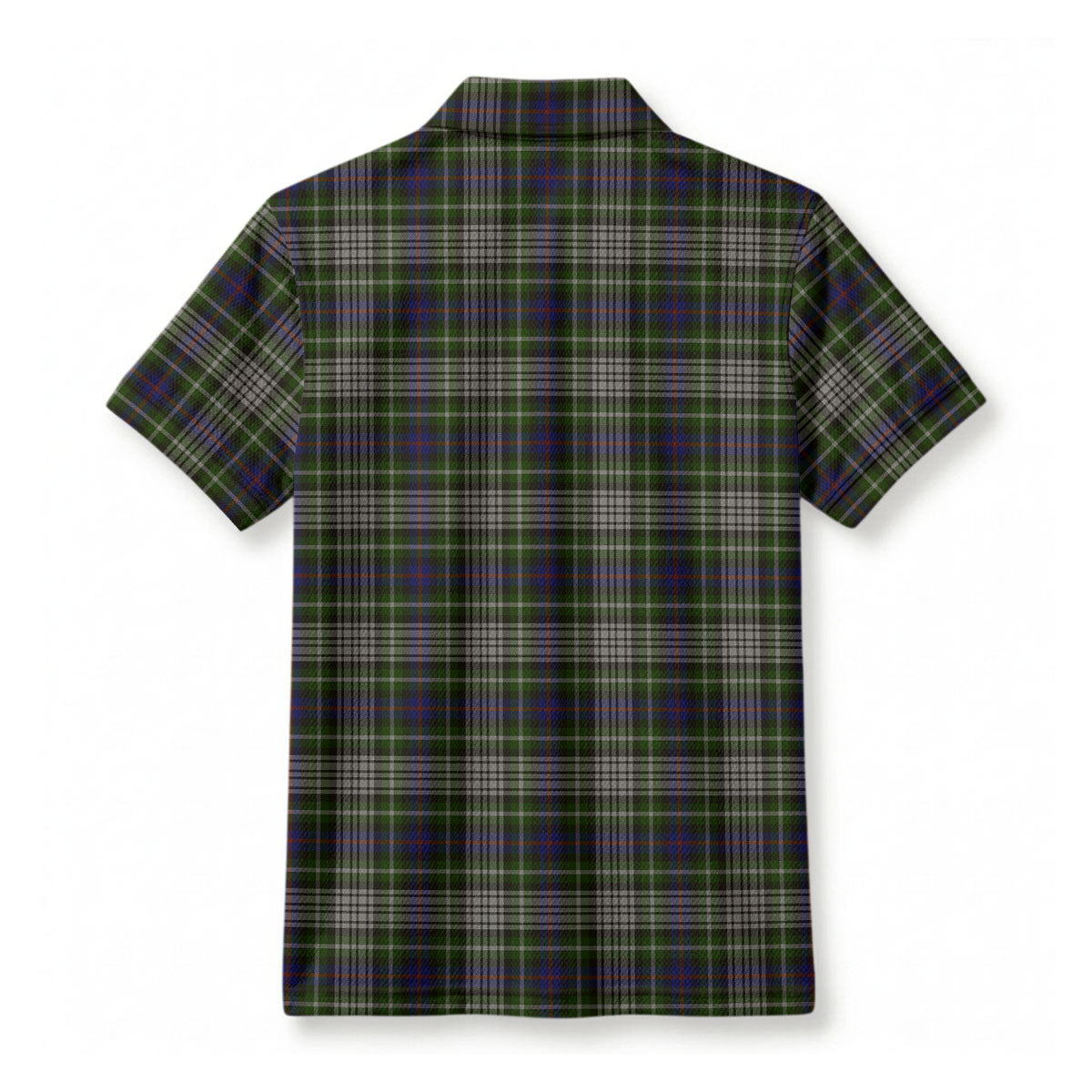 Davidson Tulloch Dress Tartan Crest Birdseye Mesh Polo Shirt