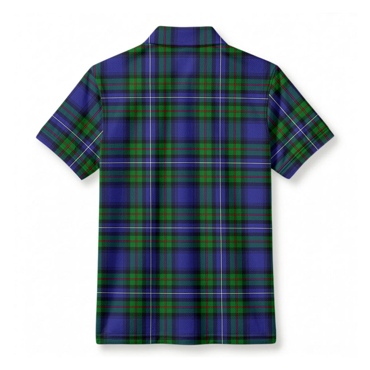 Donnachaidh Tartan Crest Birdseye Mesh Polo Shirt