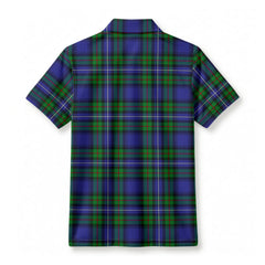 Donnachaidh Tartan Crest Birdseye Mesh Polo Shirt