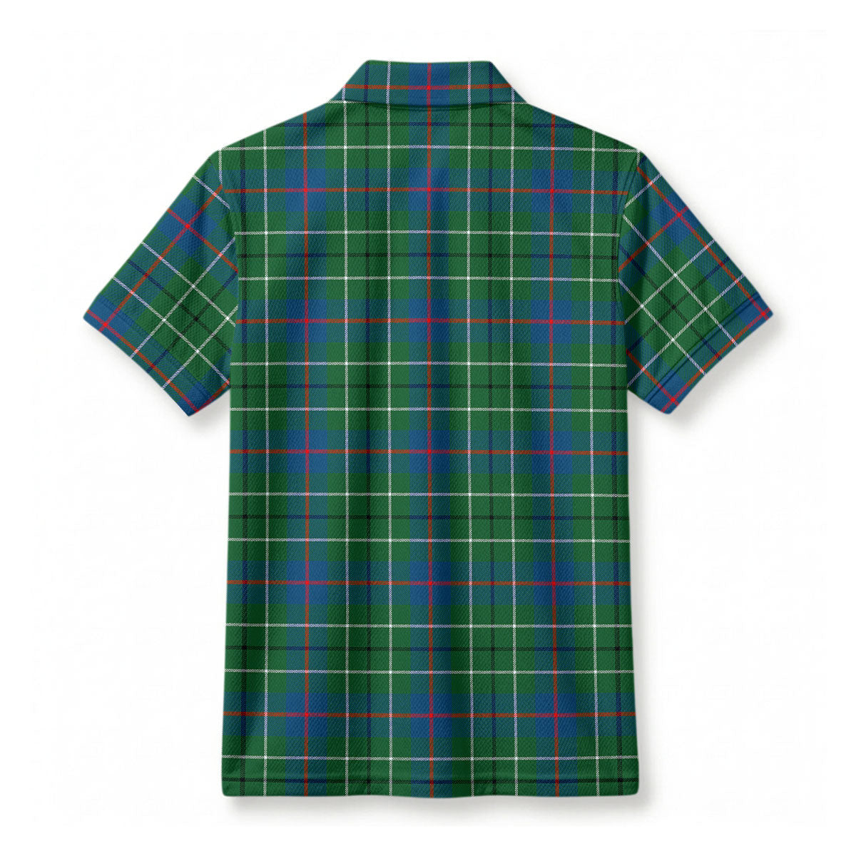 Duncanson Tartan Crest Birdseye Mesh Polo Shirt