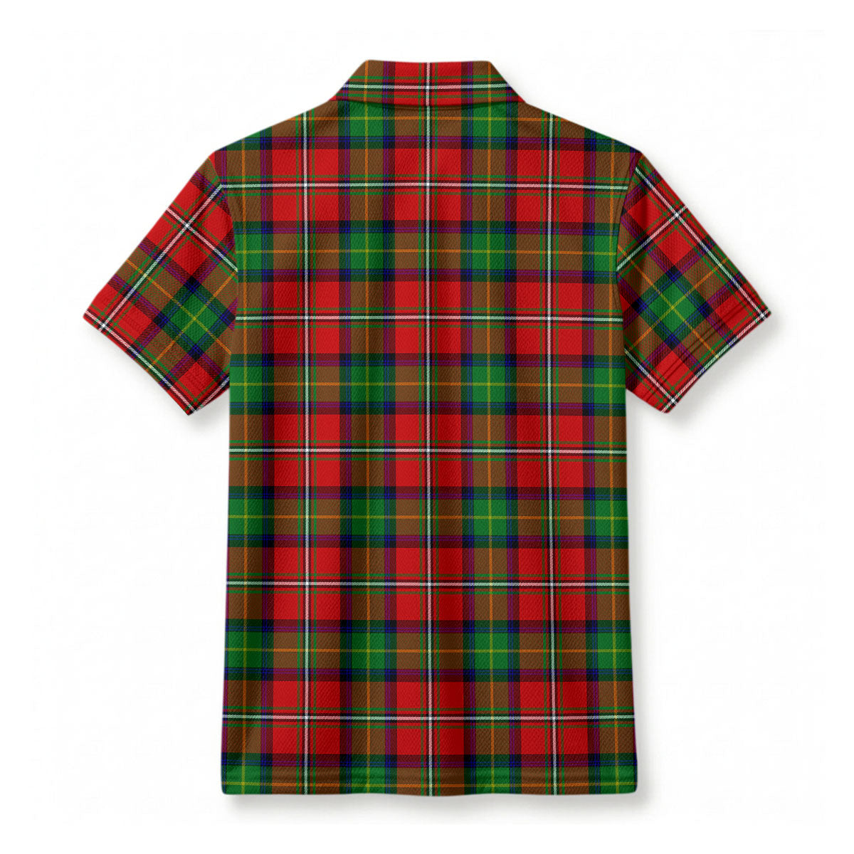Fairlie Tartan Crest Birdseye Mesh Polo Shirt