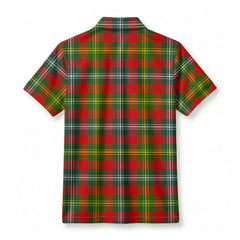 Forrester Tartan Crest Birdseye Mesh Polo Shirt