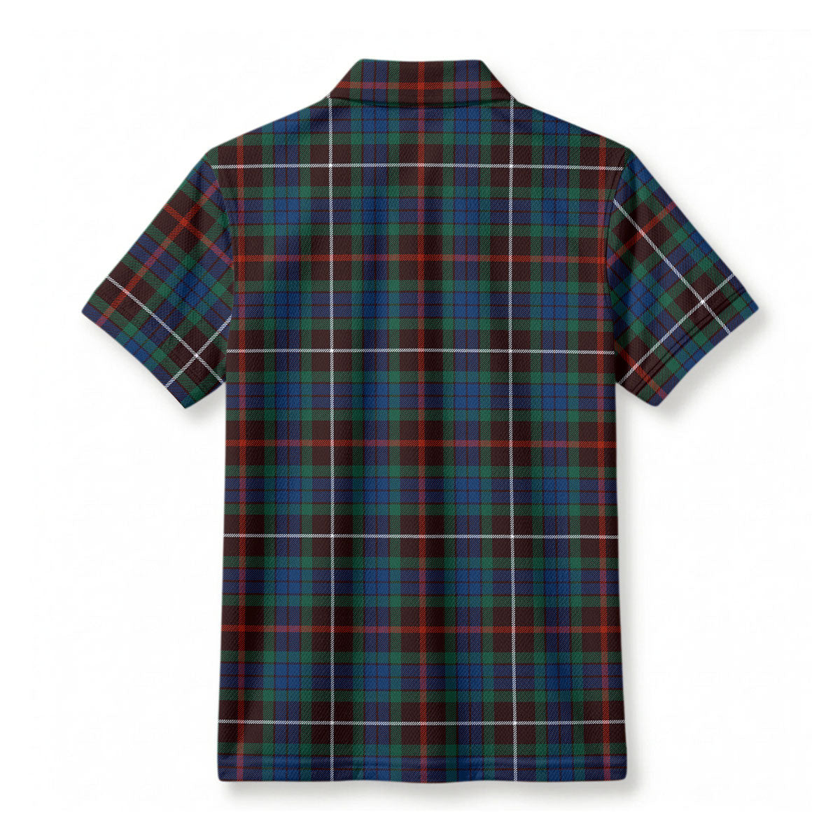 Fraser (of Lovat) Hunting Ancient Tartan Crest Birdseye Mesh Polo Shirt