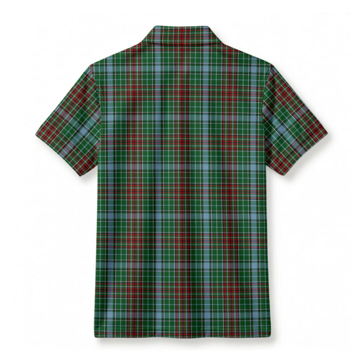 Gayre Tartan Crest Birdseye Mesh Polo Shirt
