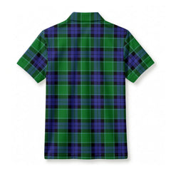 Graham of Menteith Modern Tartan Crest Birdseye Mesh Polo Shirt