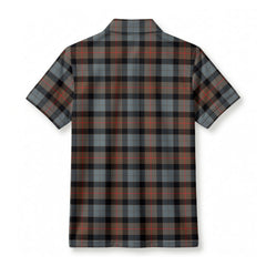 Gunn Weathered Tartan Crest Birdseye Mesh Polo Shirt