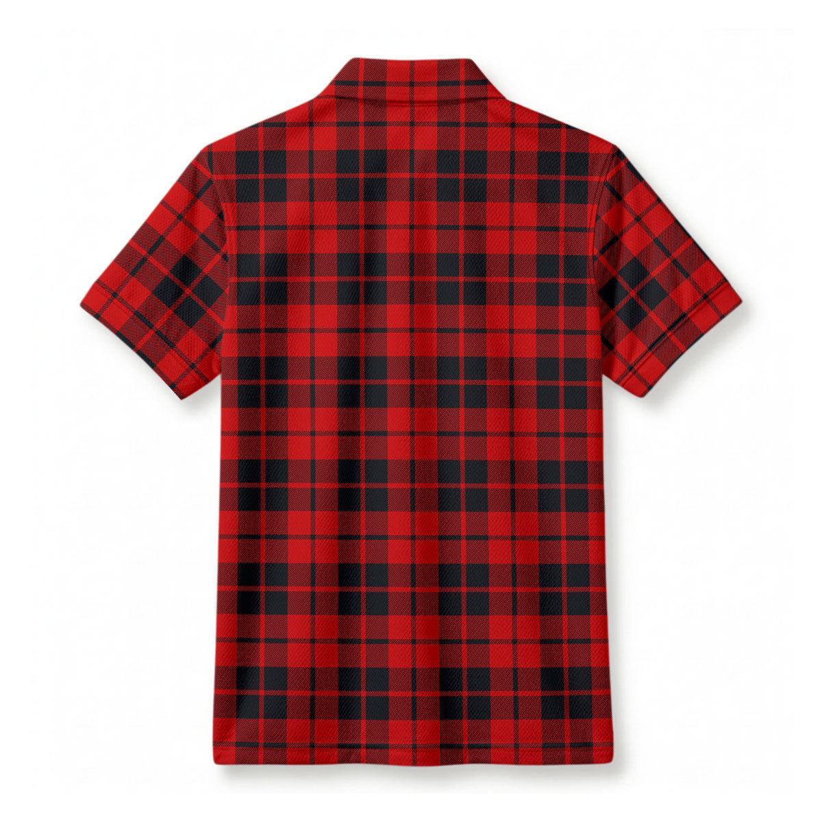 Hogg Tartan Crest Birdseye Mesh Polo Shirt