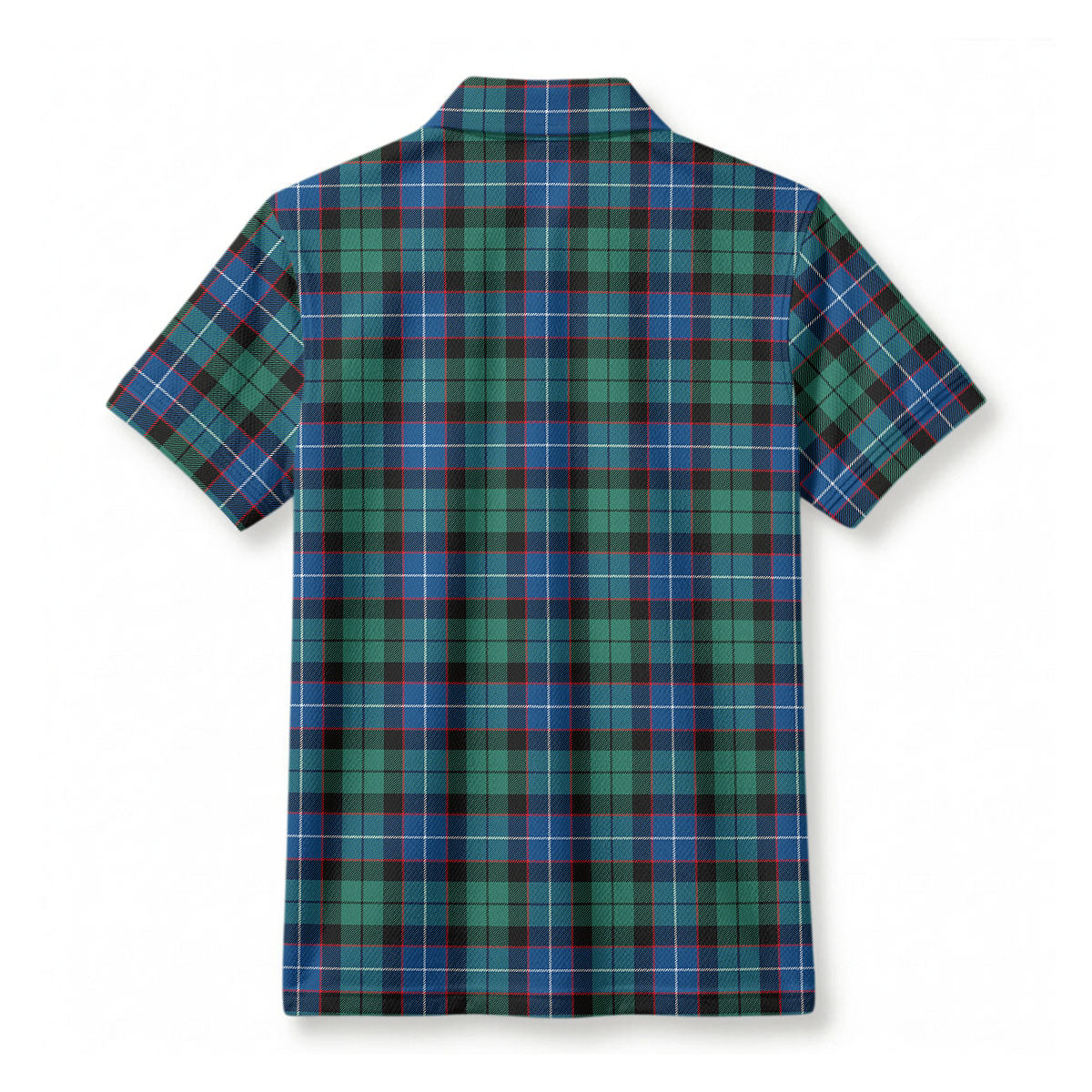 Hunter Ancient Tartan Crest Birdseye Mesh Polo Shirt