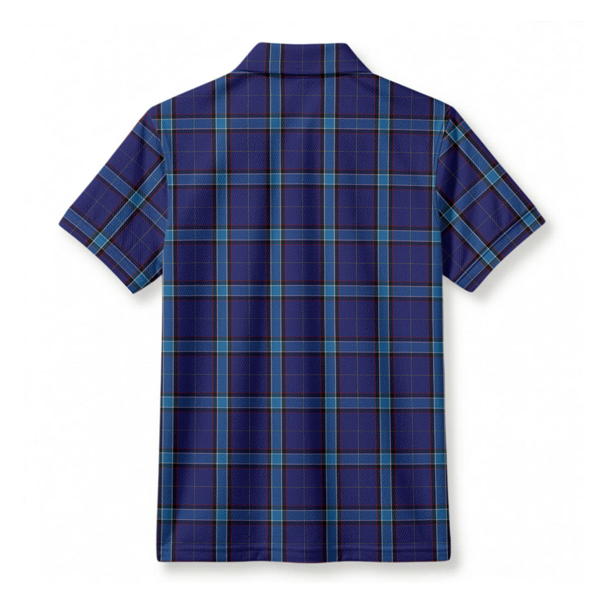 Kirkaldy Tartan Crest Birdseye Mesh Polo Shirt