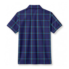Kirkaldy Tartan Crest Birdseye Mesh Polo Shirt