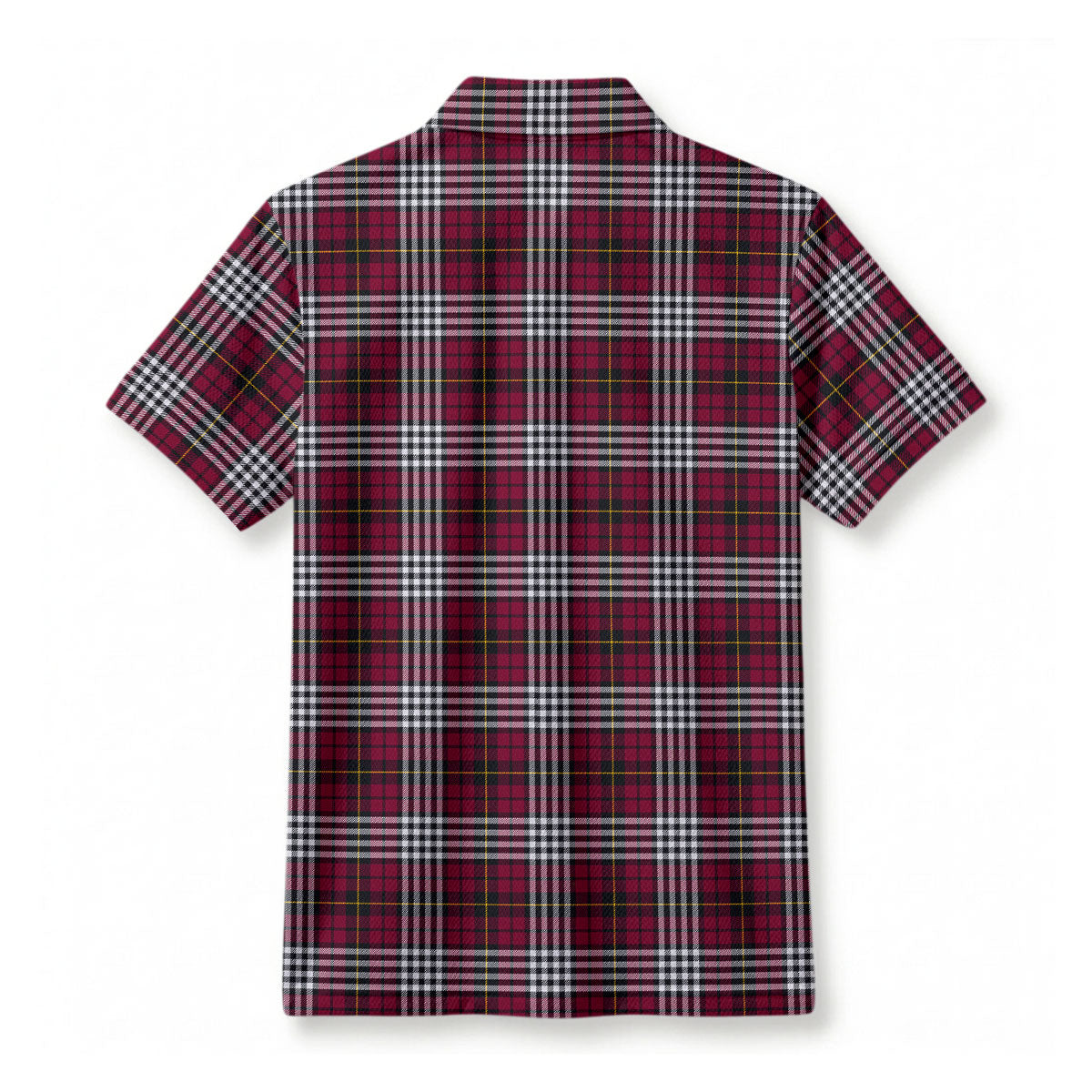 Little Tartan Crest Birdseye Mesh Polo Shirt