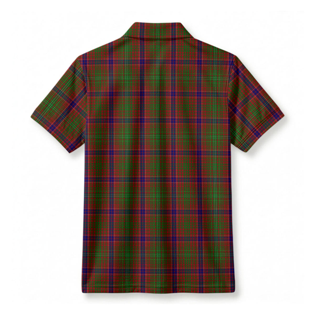 Lumsden Tartan Crest Birdseye Mesh Polo Shirt