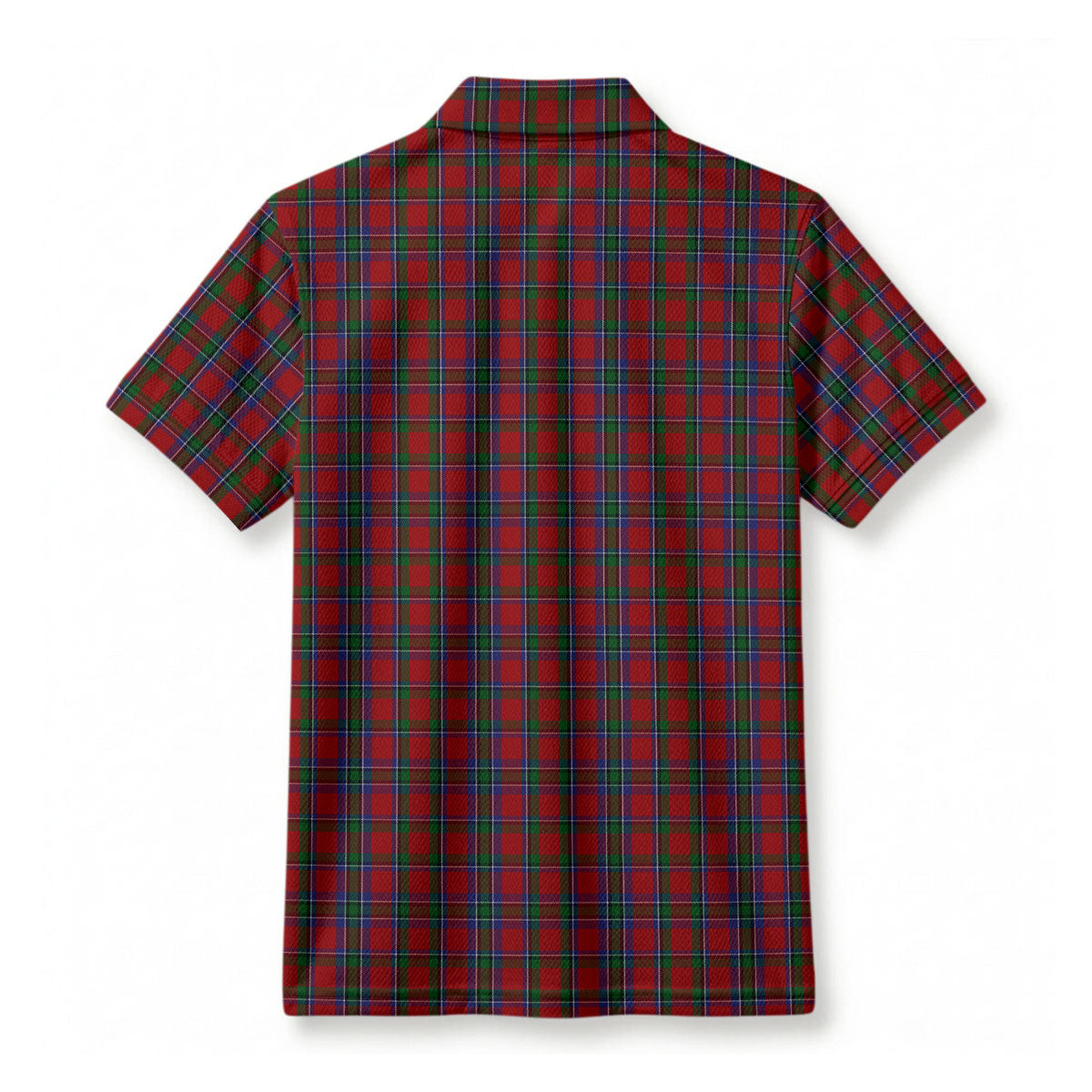 Lyle Tartan Crest Birdseye Mesh Polo Shirt