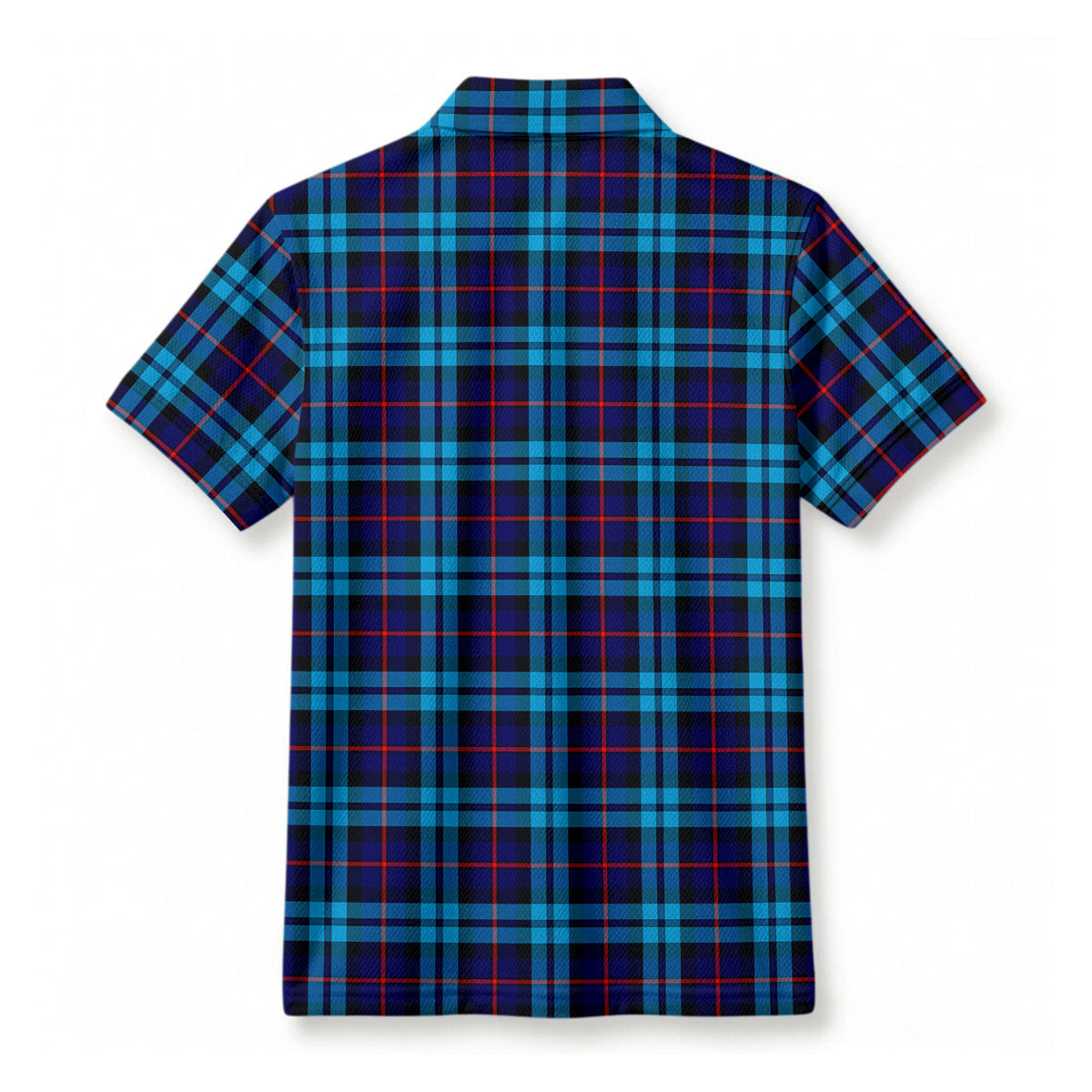 MacCorquodale Tartan Crest Birdseye Mesh Polo Shirt