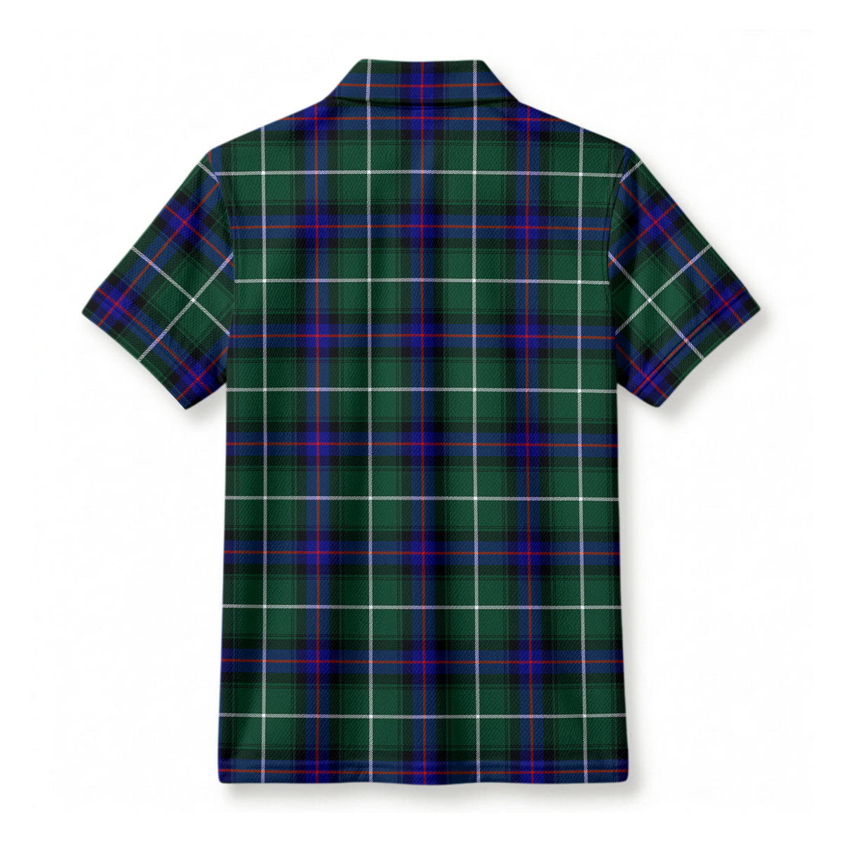 MacDonald of the Isles Hunting Modern Tartan Crest Birdseye Mesh Polo Shirt