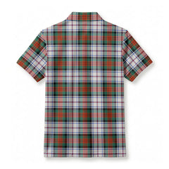 MacDuff Dress Ancient Tartan Crest Birdseye Mesh Polo Shirt