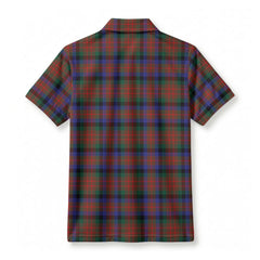 MacDuff Hunting Modern Tartan Crest Birdseye Mesh Polo Shirt