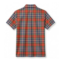 MacFarlane Ancient Tartan Crest Birdseye Mesh Polo Shirt