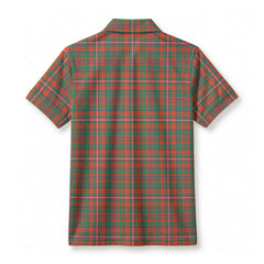 MacKinnon Ancient Tartan Crest Birdseye Mesh Polo Shirt