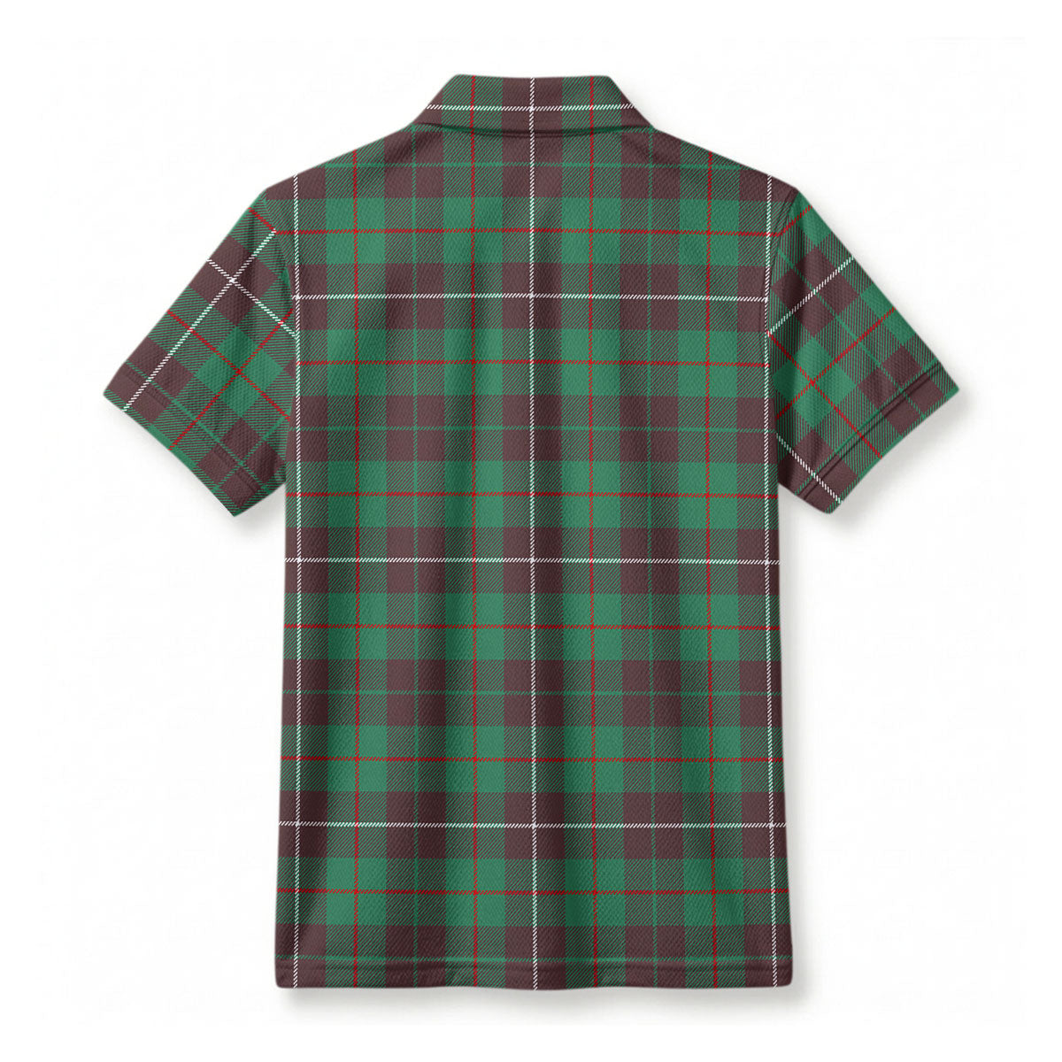 MacKinnon Hunting Ancient Tartan Crest Birdseye Mesh Polo Shirt