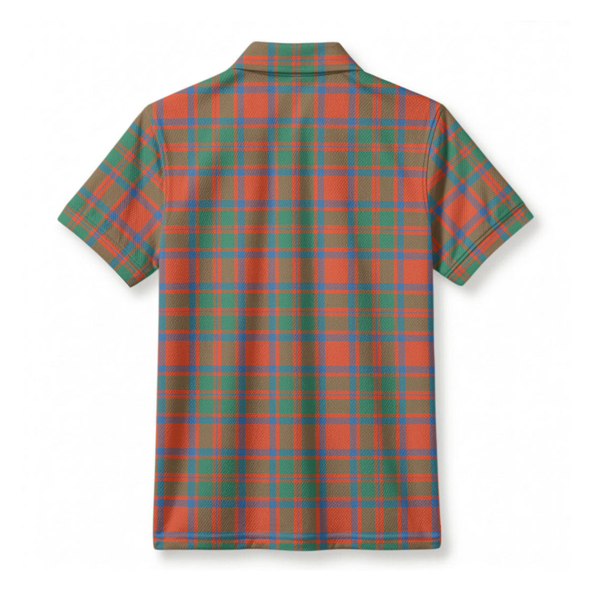 MacKintosh Ancient Tartan Crest Birdseye Mesh Polo Shirt