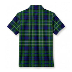 MacNeil of Colonsay Modern Tartan Crest Birdseye Mesh Polo Shirt