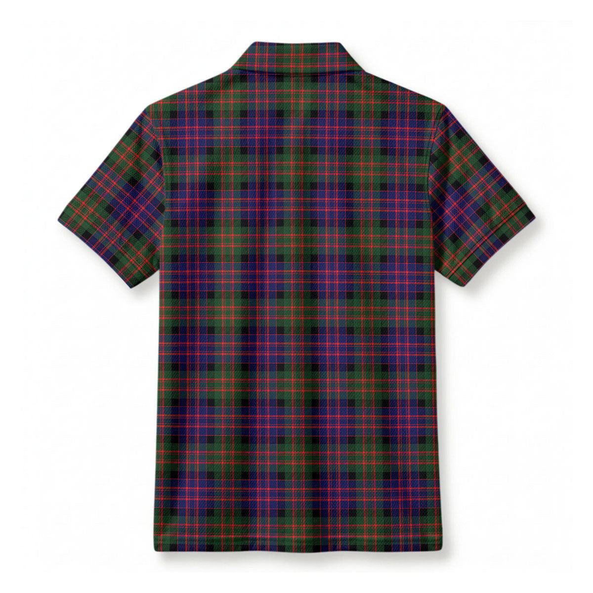 McCrindle Tartan Crest Birdseye Mesh Polo Shirt