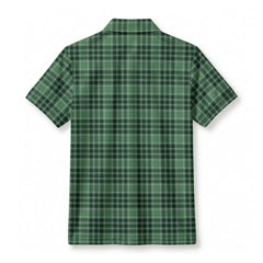 McDonald Lord of the Isles Hunting Tartan Crest Birdseye Mesh Polo Shirt