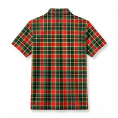 McLachlan Hunting Modern Tartan Crest Birdseye Mesh Polo Shirt