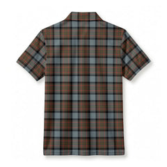 McLaren Weathered Tartan Crest Birdseye Mesh Polo Shirt