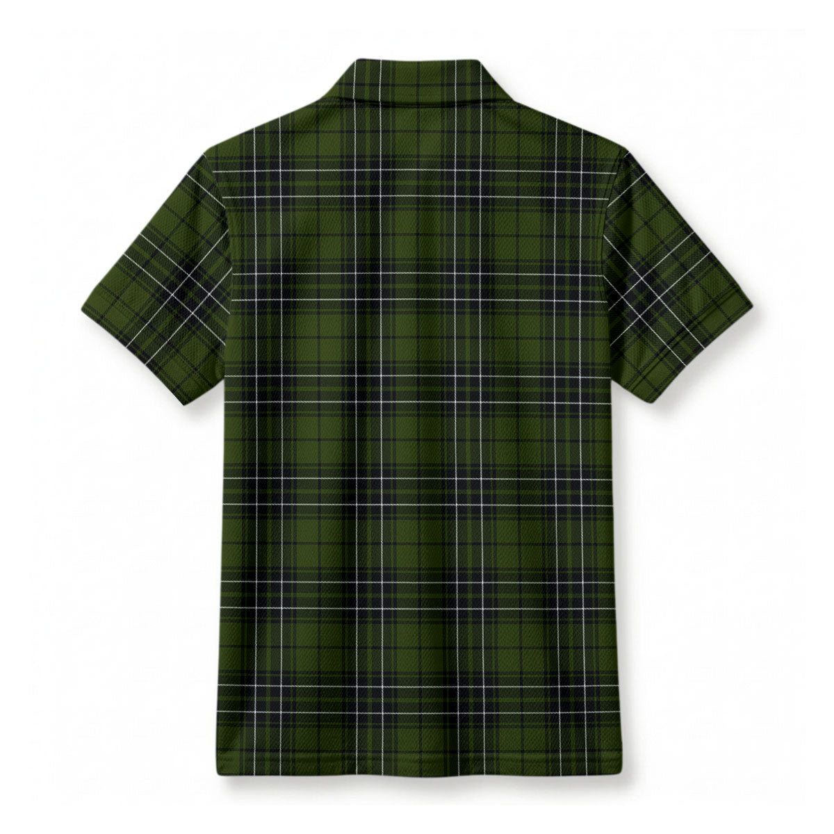 McLean Hunting Tartan Crest Birdseye Mesh Polo Shirt