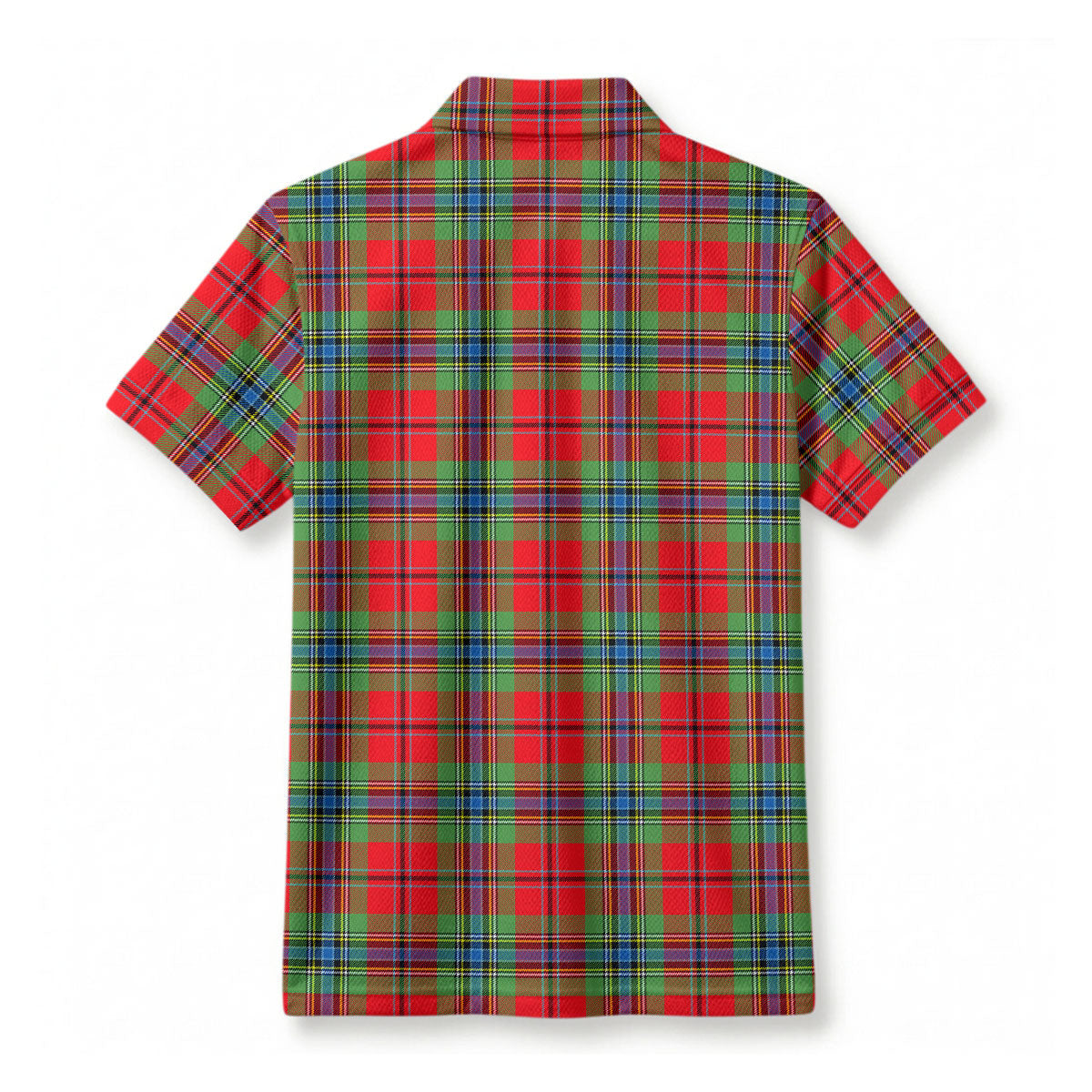McLean of Duart Modern Tartan Crest Birdseye Mesh Polo Shirt