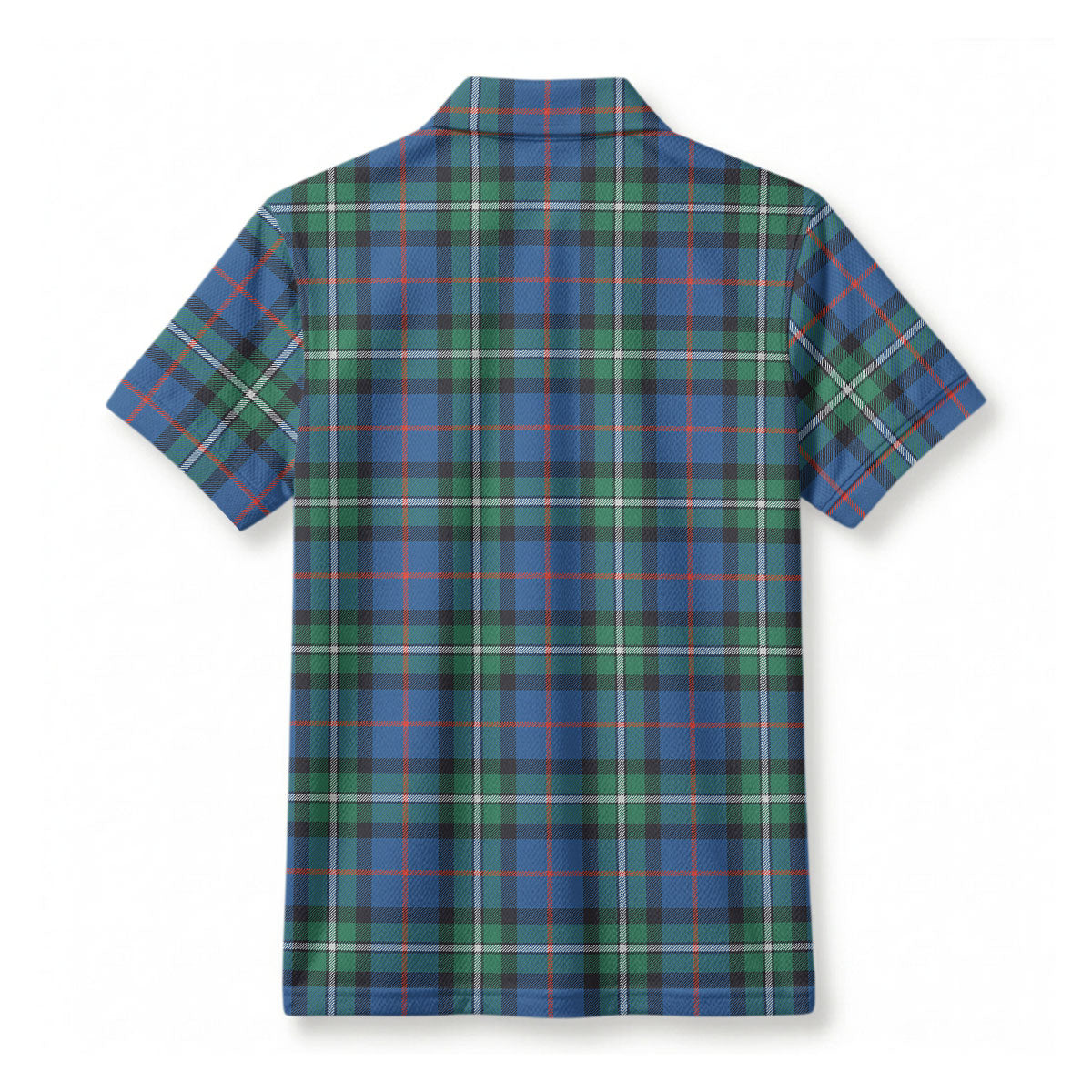 McPhail Hunting Ancient Tartan Crest Birdseye Mesh Polo Shirt