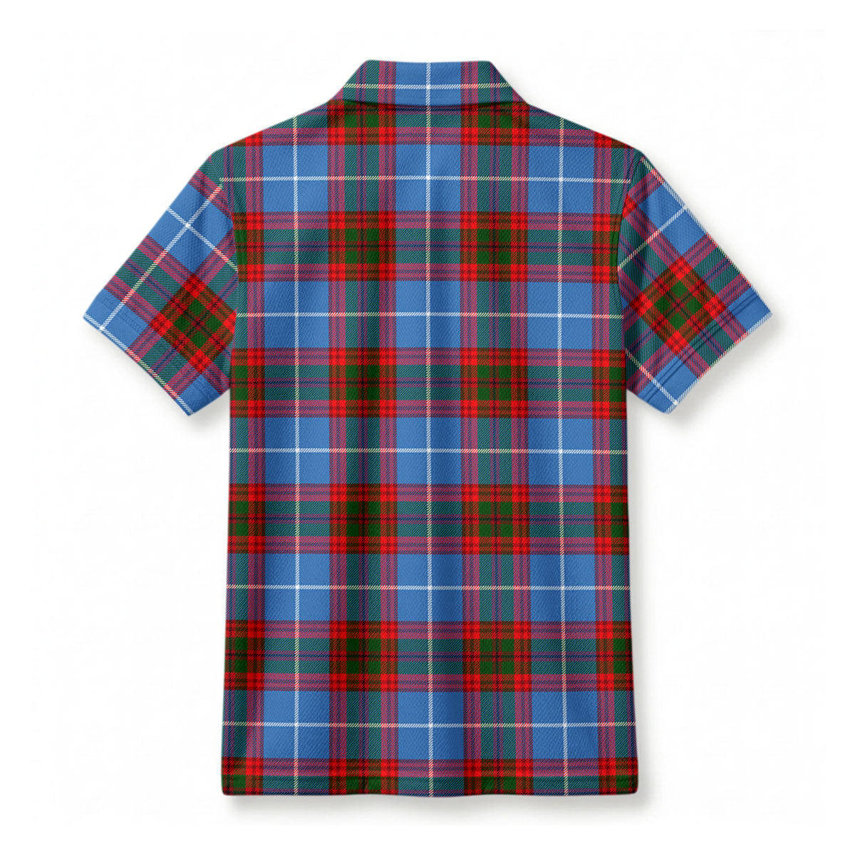 Newton Tartan Crest Birdseye Mesh Polo Shirt
