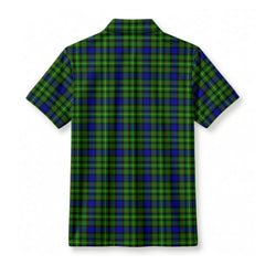 Rollo Modern Tartan Crest Birdseye Mesh Polo Shirt