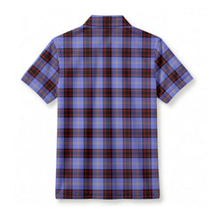 Rutherford Tartan Crest Birdseye Mesh Polo Shirt
