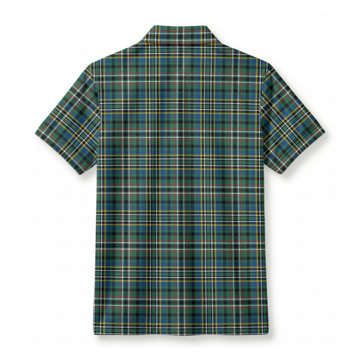 Scott Green Ancient Tartan Crest Birdseye Mesh Polo Shirt
