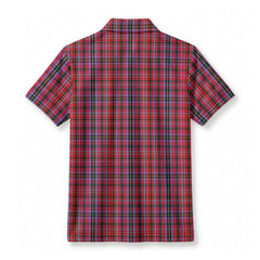 Straiton Tartan Crest Birdseye Mesh Polo Shirt