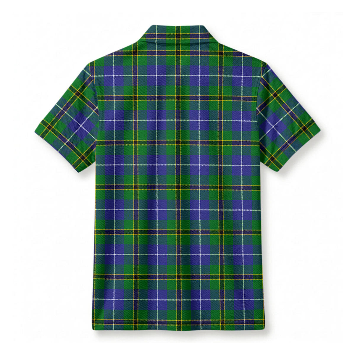 Turnbull Hunting Tartan Crest Birdseye Mesh Polo Shirt