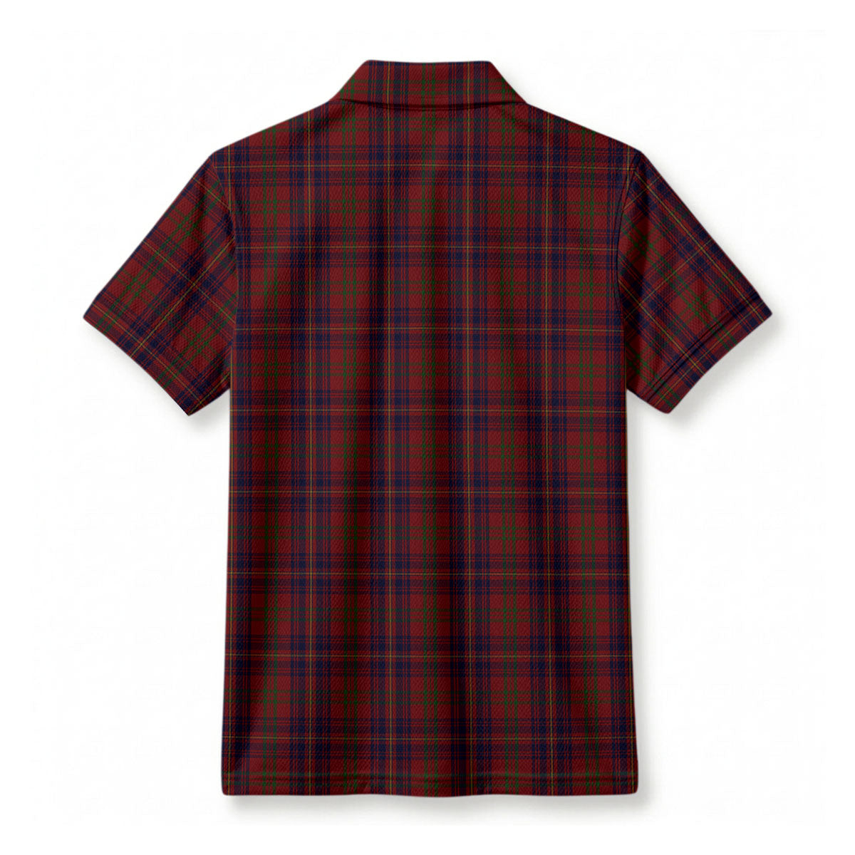 Walker Tartan Crest Birdseye Mesh Polo Shirt