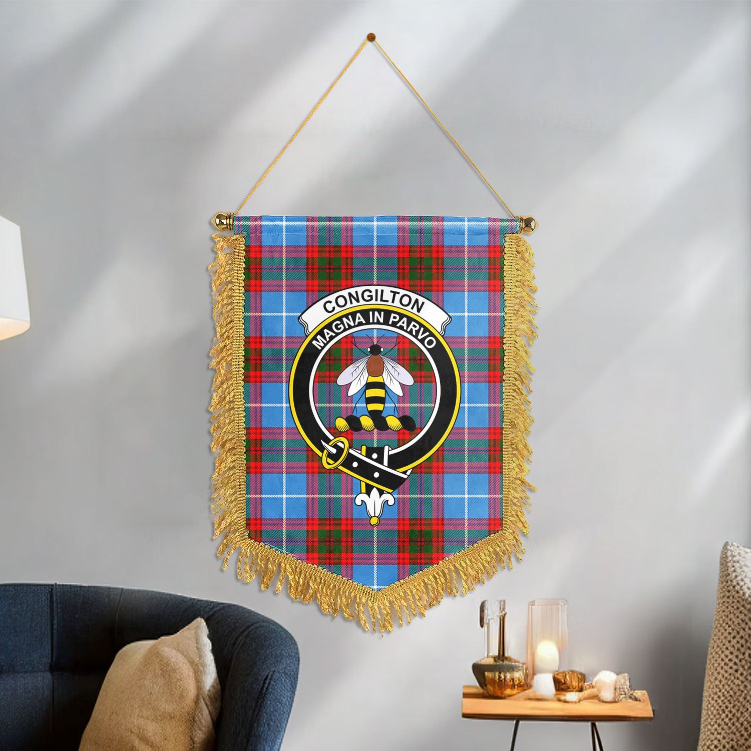 Congilton Tartan Crest Wall Hanging Banner