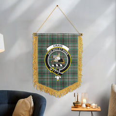Craig Tartan Crest Wall Hanging Banner