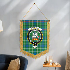 Duncan Ancient Tartan Crest Wall Hanging Banner