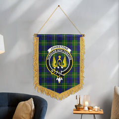 Johnstone Modern Tartan Crest Wall Hanging Banner