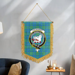 Lockhart Tartan Crest Wall Hanging Banner